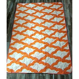 Society 6 Picnic Blanket NWT New Easy Carry Strap Roll Up Water Resistant Orange
